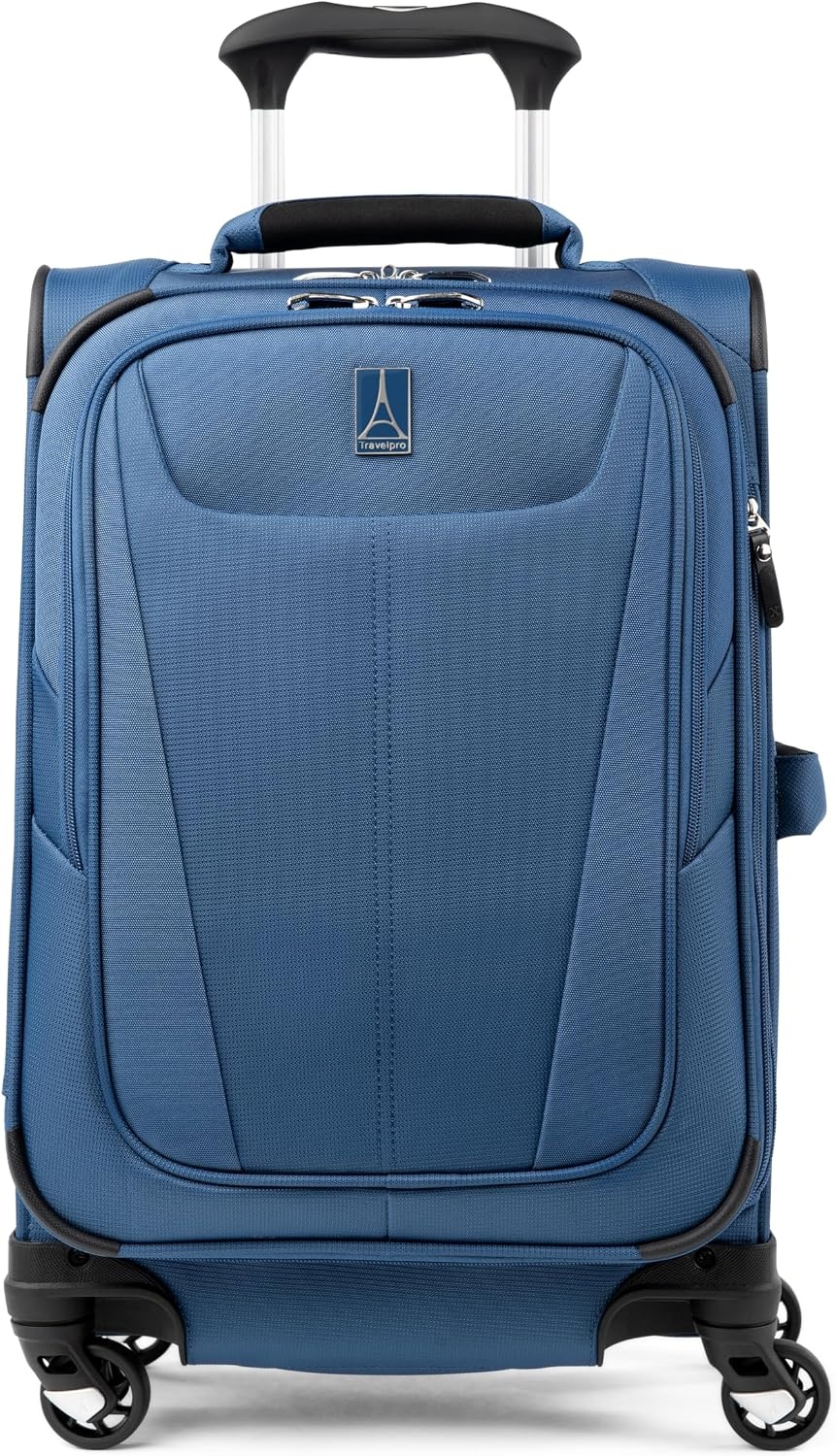 image:imageTravelpro Maxlite 5 Softside Spinner Set Forest 2Piece 2125 Includes CarryOn amp Medium Checked Expandable Luggage With 4 Wheels Lightweight amp Versatile Men amp WomenEnsign Blue