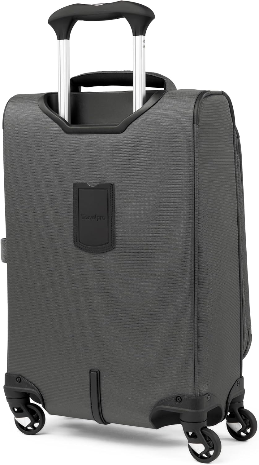 image:imageTravelpro Maxlite 5 Softside Spinner Set Forest 2Piece 2125 Includes CarryOn amp Medium Checked Expandable Luggage With 4 Wheels Lightweight amp Versatile Men amp WomenShadow Grey
