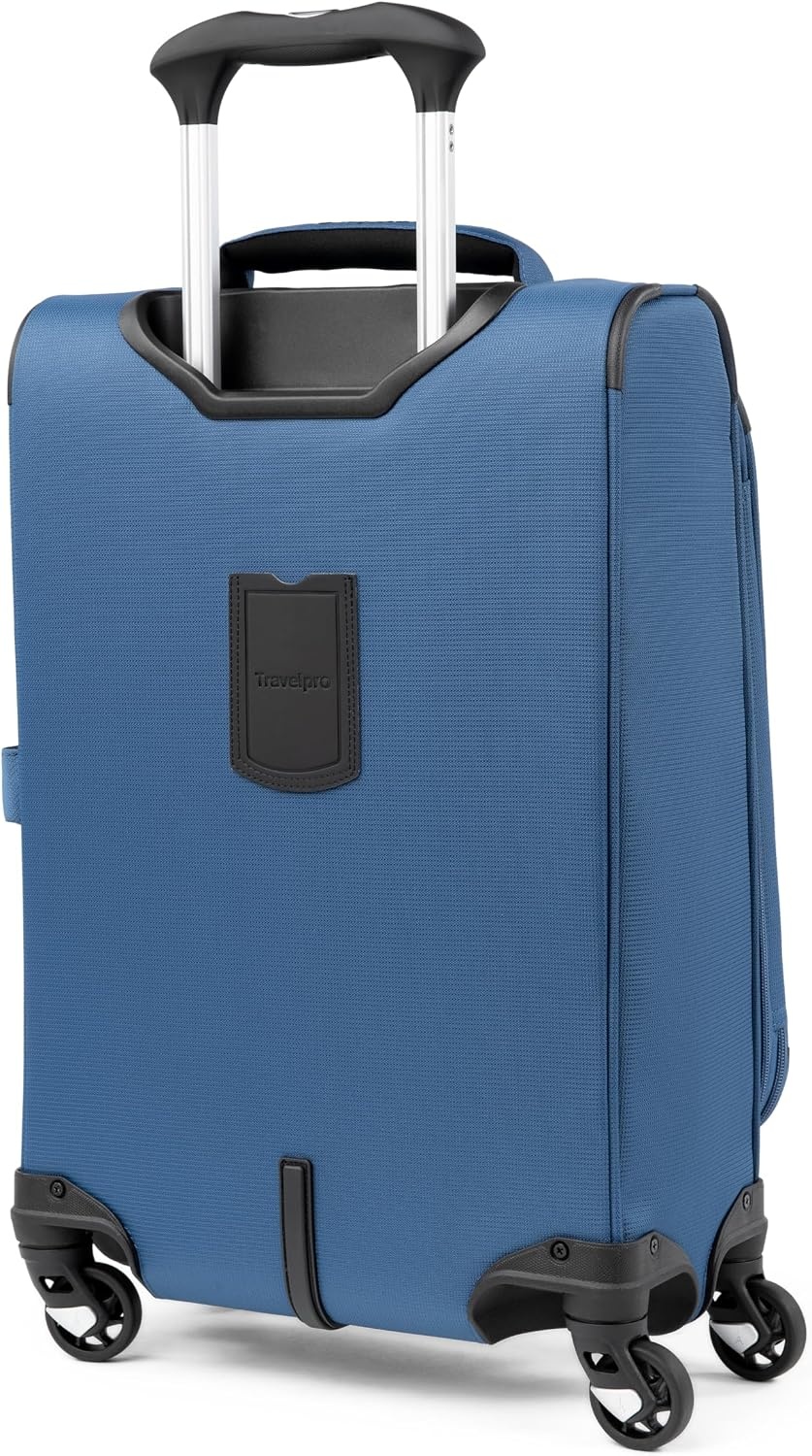 image:imageTravelpro Maxlite 5 Softside Spinner Set Forest 2Piece 2125 Includes CarryOn amp Medium Checked Expandable Luggage With 4 Wheels Lightweight amp Versatile Men amp WomenEnsign Blue