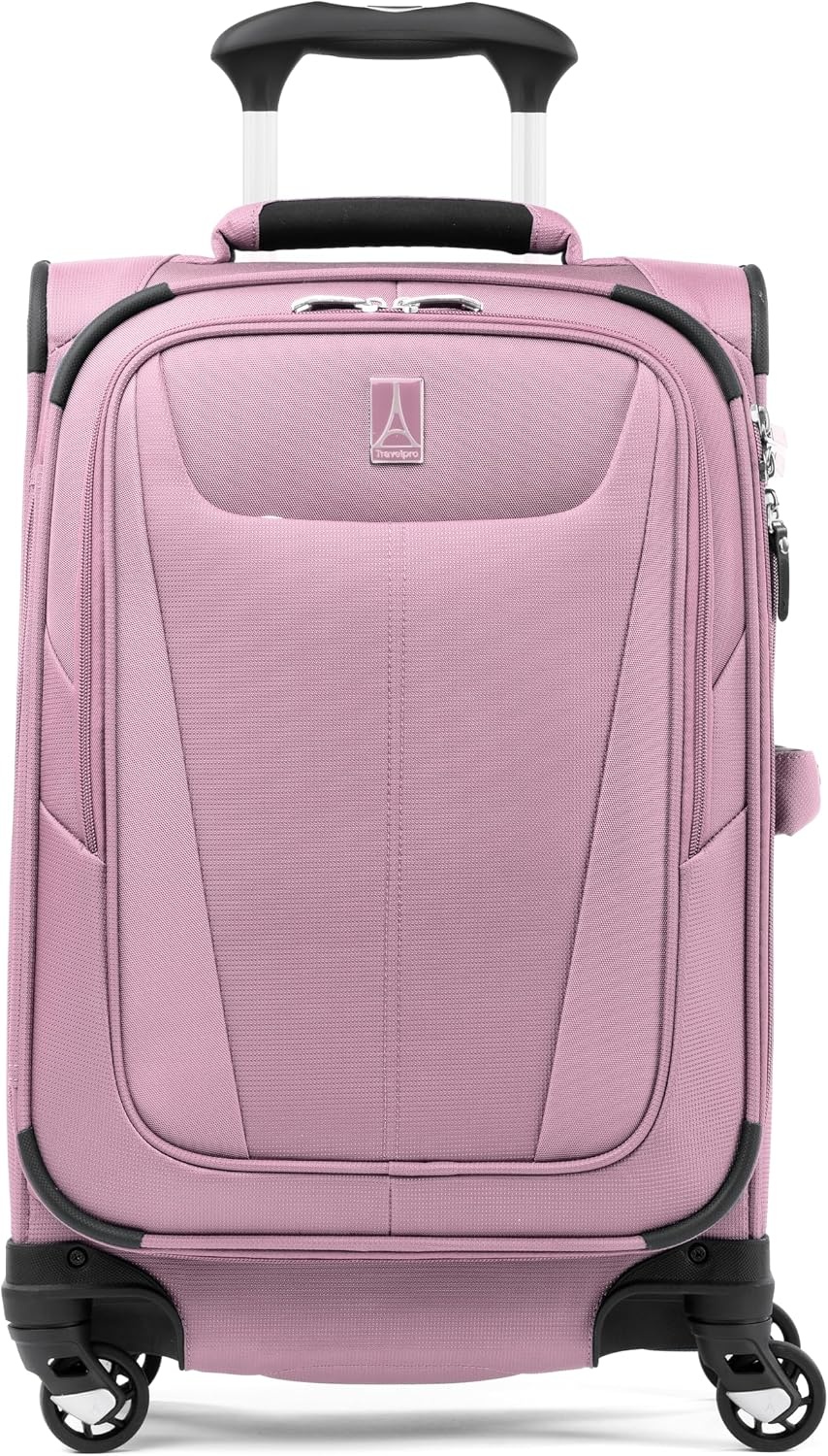 image:imageTravelpro Maxlite 5 Softside Spinner Set Forest 2Piece 2125 Includes CarryOn amp Medium Checked Expandable Luggage With 4 Wheels Lightweight amp Versatile Men amp WomenOrchid Pink Purple