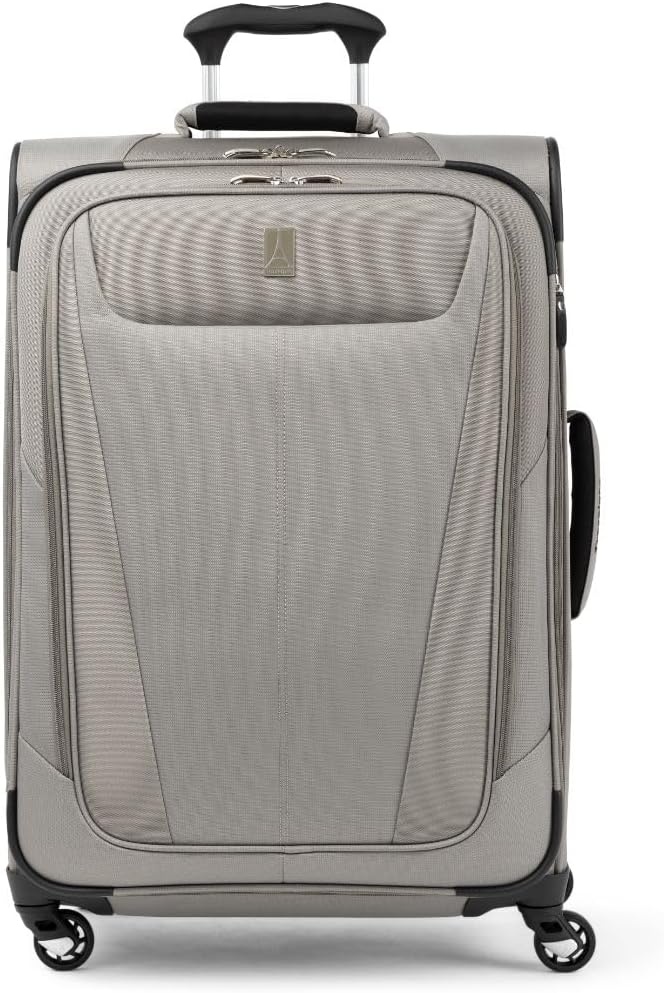 image:imageTravelpro Maxlite 5 Softside Spinner Set Forest 2Piece 2125 Includes CarryOn amp Medium Checked Expandable Luggage With 4 Wheels Lightweight amp Versatile Men amp WomenChampagne