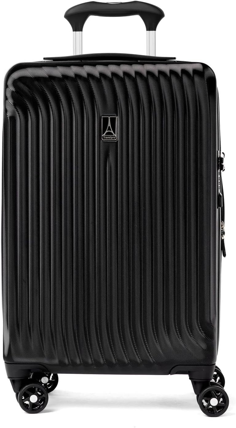 image:imageTravelpro Maxlite Air Cabernet Hardside Checked Luggage 28Inch Lightweight Polycarbonate Hard Shell With 8 Spinner Wheels Expandable Design amp AirlineFriendly SizingBlack