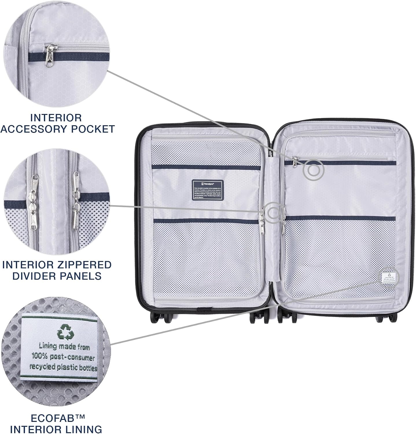 image:imageTravelpro Maxlite Air V2 Hardside Expandable CarryOn Black 19Inch Lightweight Hard Shell Luggage 8 Spinner Wheels TSA Lock amp Polycarbonate Exterior Designed for Men amp WomenBlack