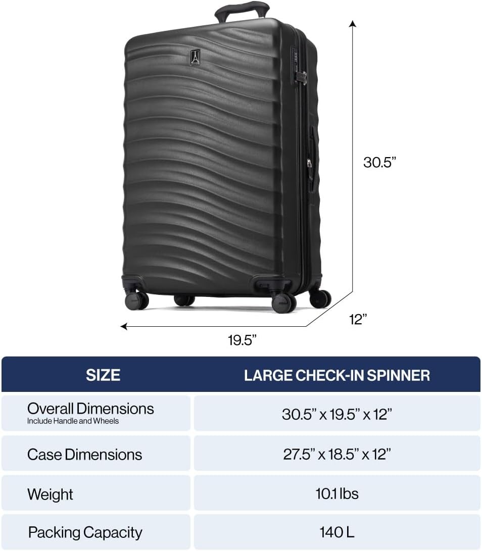 image:imageTravelpro Maxlite Air V2 Hardside Expandable Checked Black 28Inch Lightweight Polycarbonate Hard Shell Luggage 8 Spinner Wheels TSA Lock amp Durable Construction Men amp WomenSlate Green