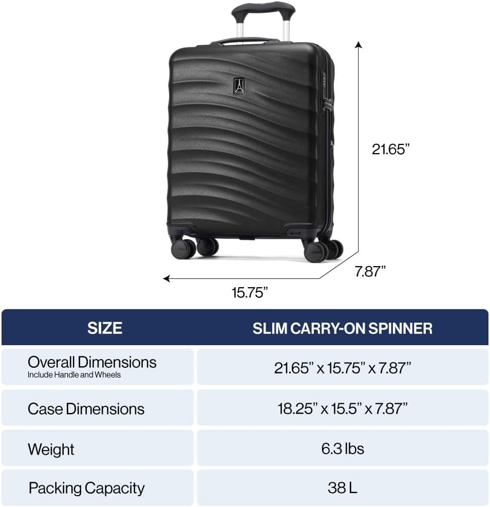image:imageTravelpro Maxlite Air V2 Hardside Expandable Checked Black 28Inch Lightweight Polycarbonate Hard Shell Luggage 8 Spinner Wheels TSA Lock amp Durable Construction Men amp WomenBlack