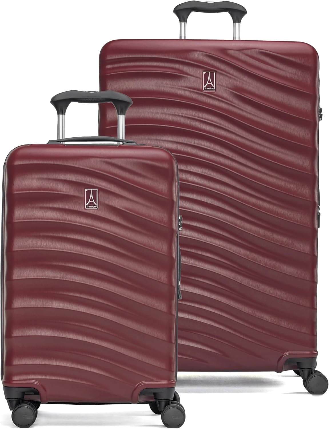 image:imageTravelpro Maxlite Air V2 Hardside Expandable Checked Black 28Inch Lightweight Polycarbonate Hard Shell Luggage 8 Spinner Wheels TSA Lock amp Durable Construction Men amp WomenCabernet