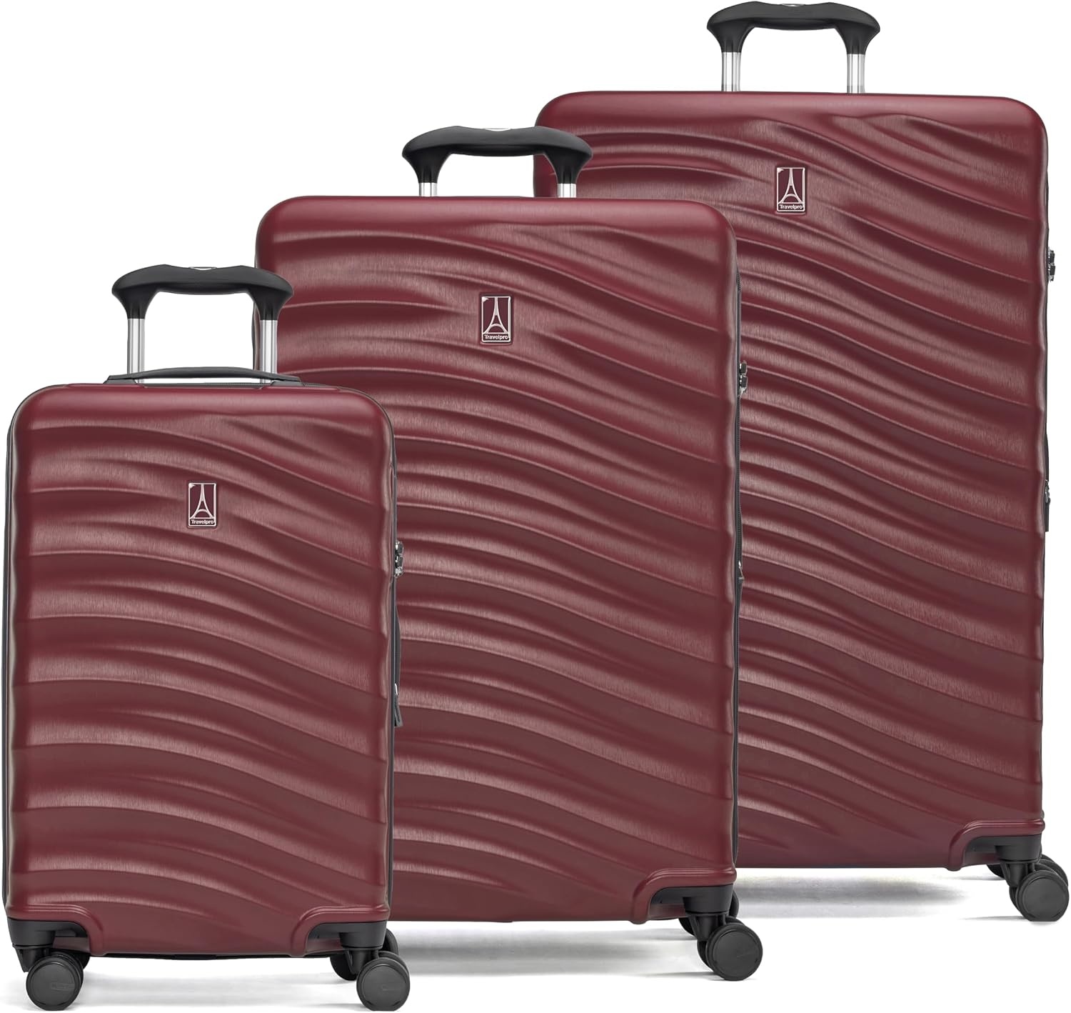 image:imageTravelpro Maxlite Air V2 Hardside Expandable Checked Black 28Inch Lightweight Polycarbonate Hard Shell Luggage 8 Spinner Wheels TSA Lock amp Durable Construction Men amp WomenCabernet