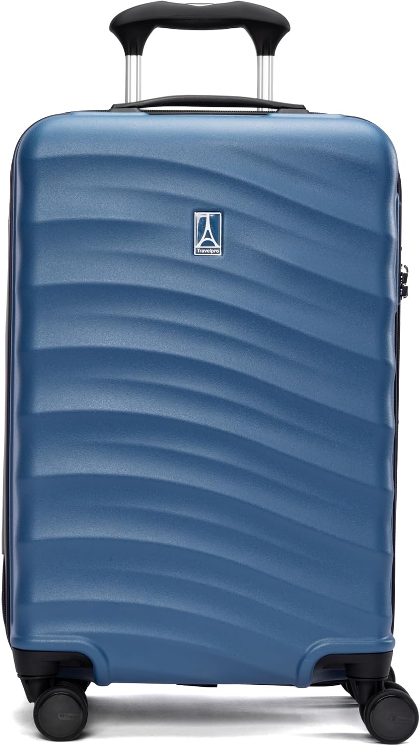 image:imageTravelpro Maxlite Air V2 Hardside Expandable Checked Black 28Inch Lightweight Polycarbonate Hard Shell Luggage 8 Spinner Wheels TSA Lock amp Durable Construction Men amp WomenEnsign Blue
