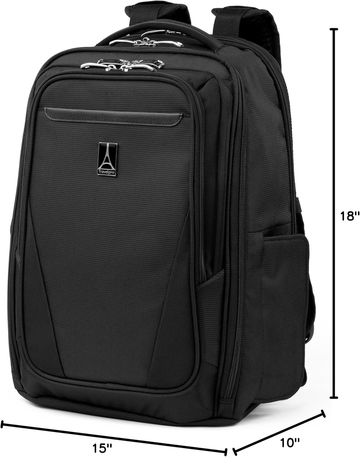 image:imageTravelpro Maxlite Travel Laptop Backpack Black 18Inch Fits Up to 16Inch Laptop amp 11Inch Tablet WaterResistant amp Lightweight for Work Everyday Carry for Men amp Women