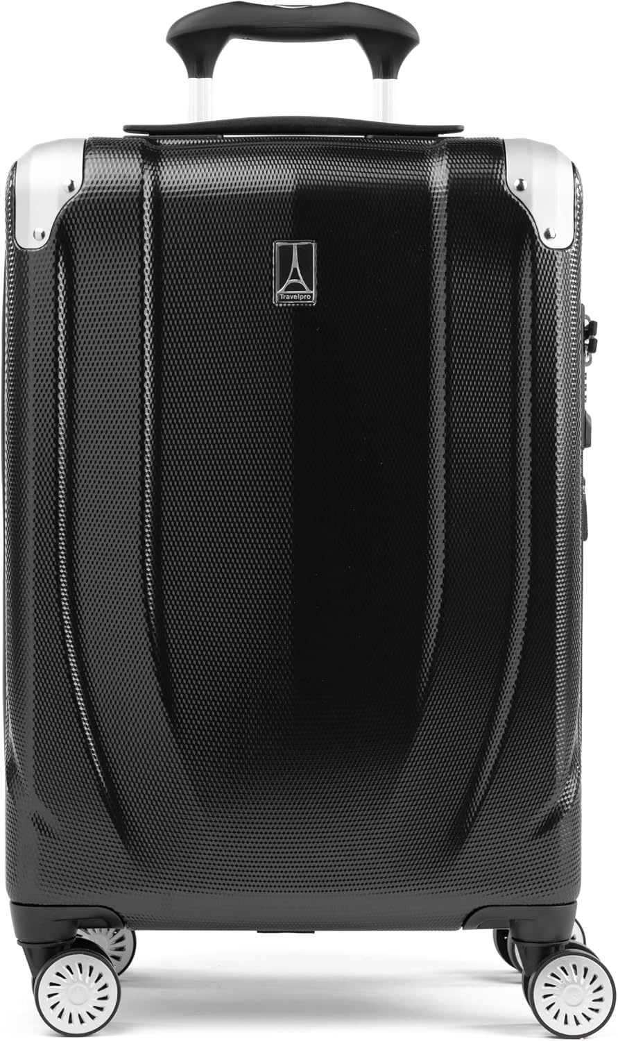image:imageTravelpro Pathways 3 Hardside Luggage Set Teal 3Piece 212529 Carry on Medium Large Checked Expandable Hard Shell 8 Spinner Wheels amp TSAApproved Lock Lightweight for Men amp WomenBlack Knight