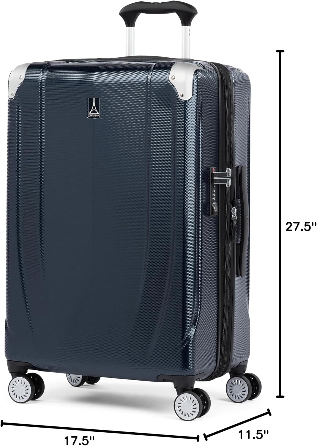 image:imageTravelpro Pathways 3 Hardside Luggage Set Teal 3Piece 212529 Carry on Medium Large Checked Expandable Hard Shell 8 Spinner Wheels amp TSAApproved Lock Lightweight for Men amp WomenRoyal Blue