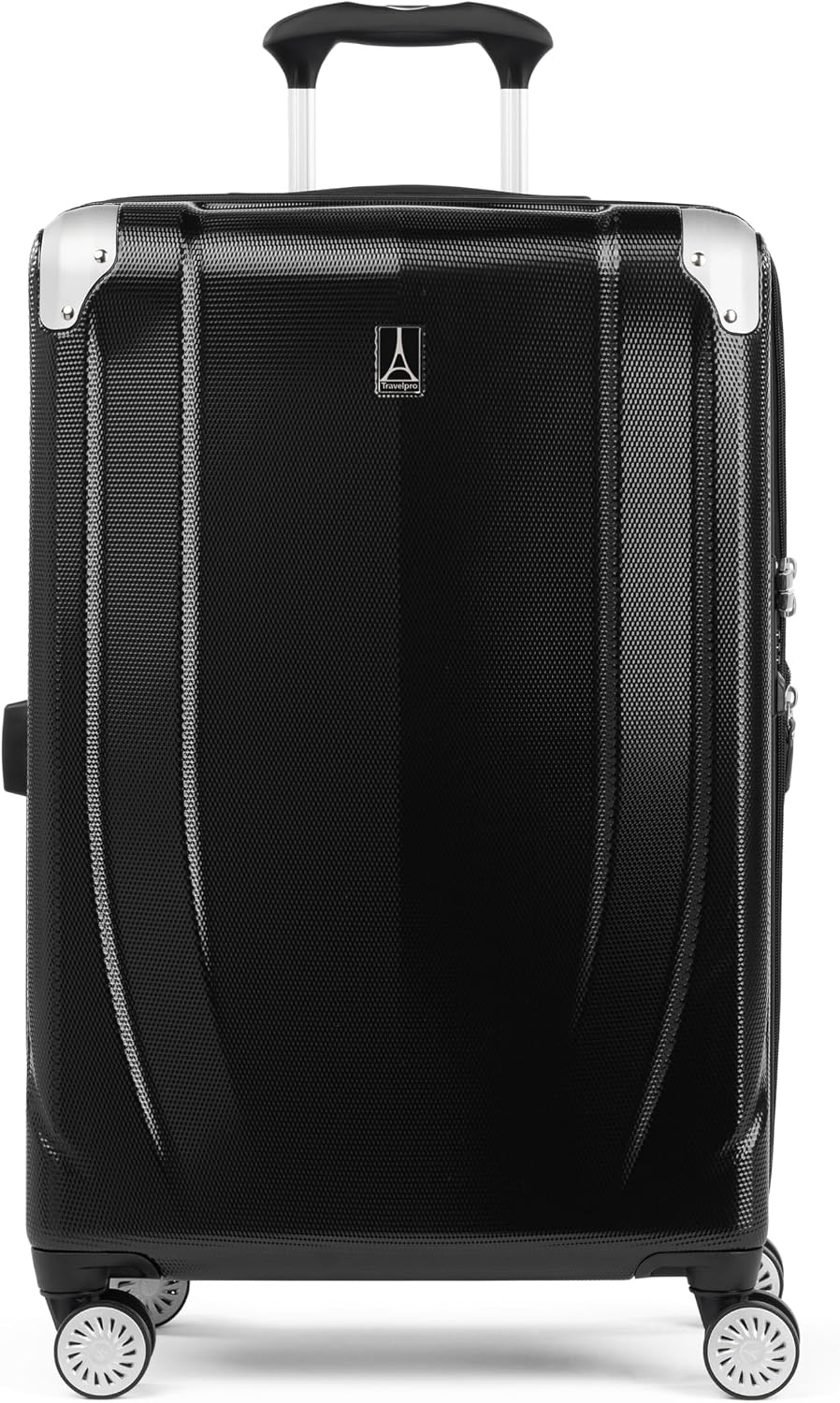 image:imageTravelpro Pathways 3 Hardside Luggage Set Teal 3Piece 212529 Carry on Medium Large Checked Expandable Hard Shell 8 Spinner Wheels amp TSAApproved Lock Lightweight for Men amp WomenBlack Knight