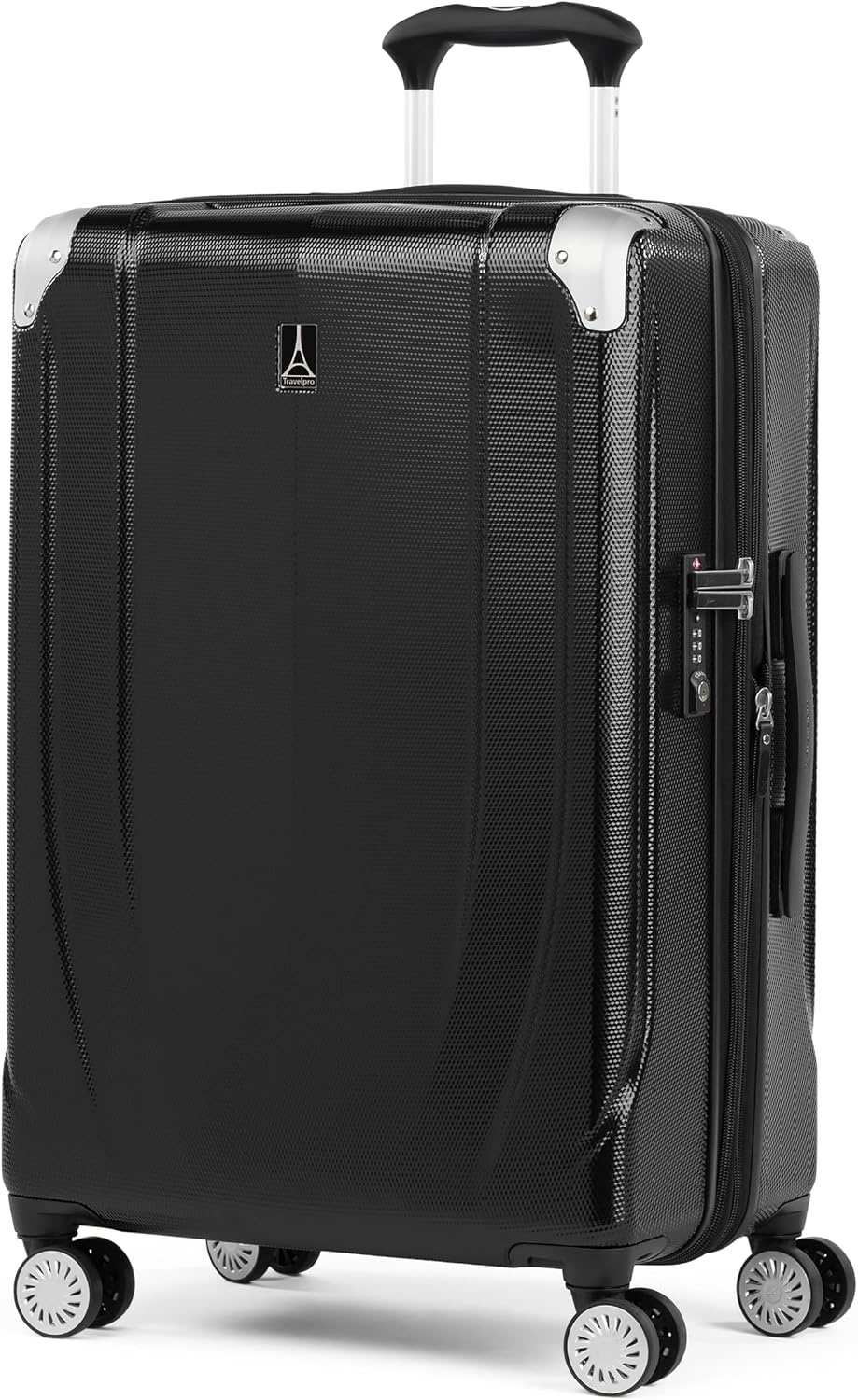 image:imageTravelpro Pathways 3 Hardside Luggage Set Teal 3Piece 212529 Carry on Medium Large Checked Expandable Hard Shell 8 Spinner Wheels amp TSAApproved Lock Lightweight for Men amp WomenBlack Knight