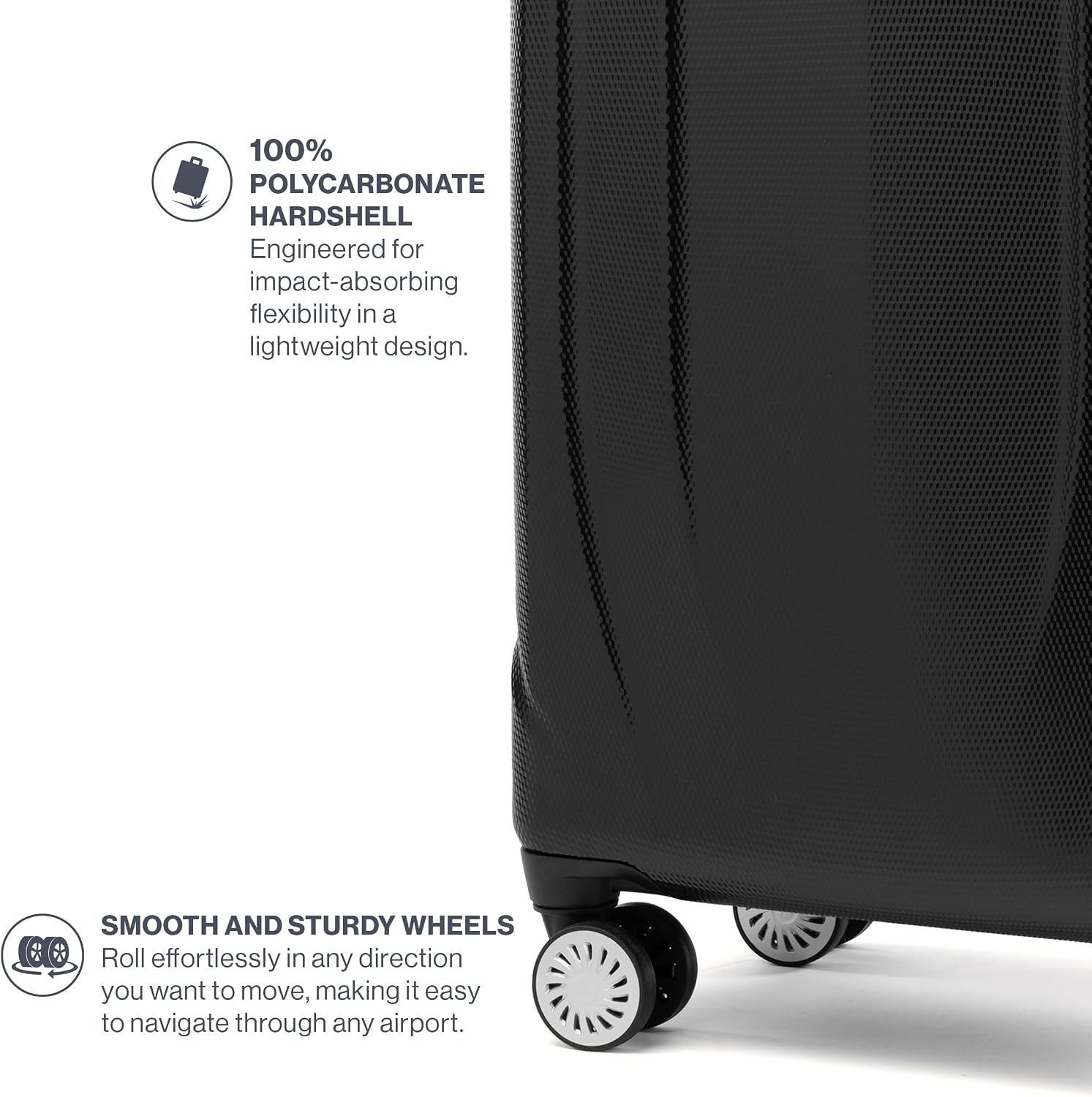 image:imageTravelpro Pathways 3 Hardside Luggage Set Teal 3Piece 212529 Carry on Medium Large Checked Expandable Hard Shell 8 Spinner Wheels amp TSAApproved Lock Lightweight for Men amp WomenBlack Knight