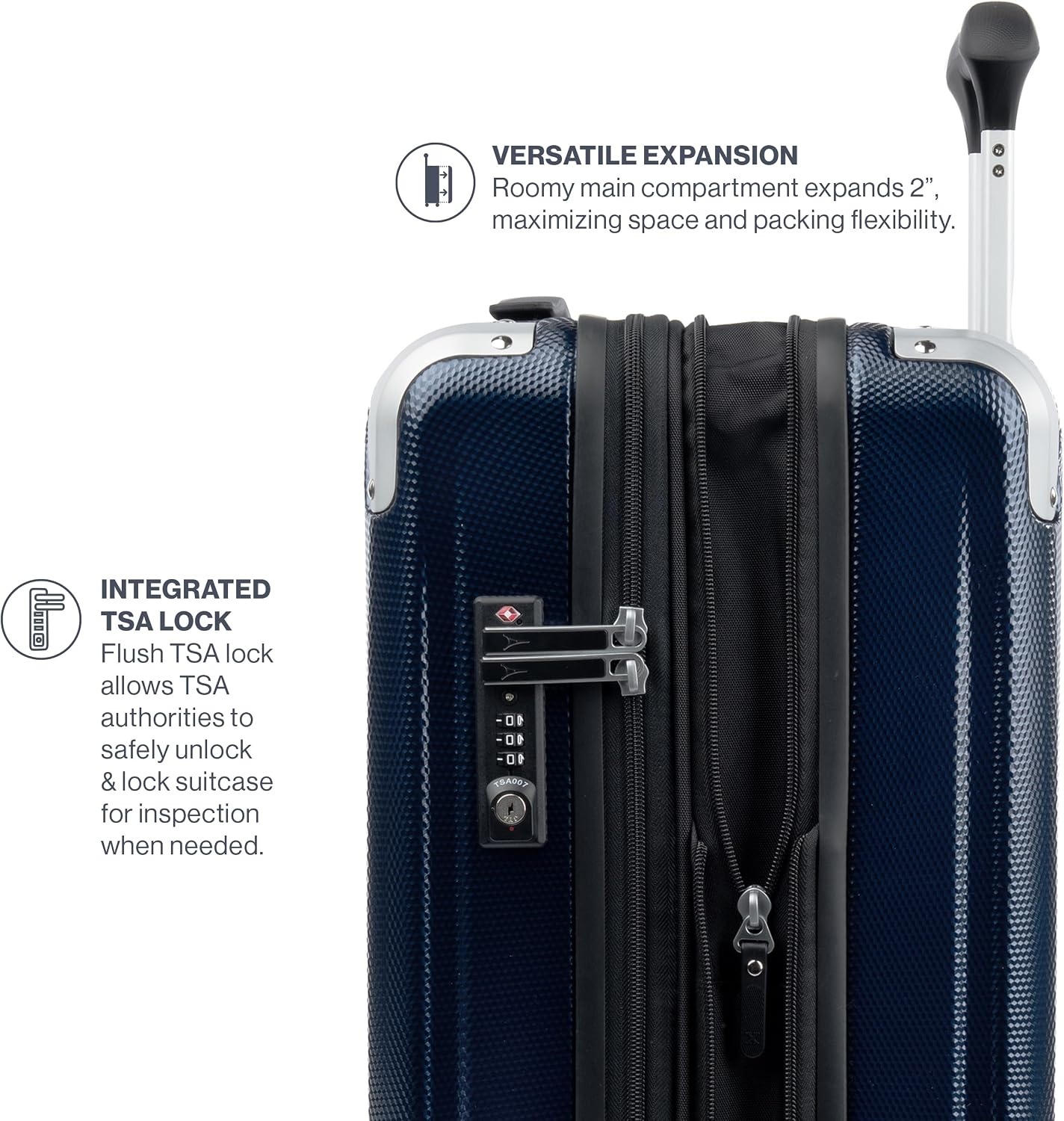 image:imageTravelpro Pathways 3 Hardside Luggage Set Teal 3Piece 212529 Carry on Medium Large Checked Expandable Hard Shell 8 Spinner Wheels amp TSAApproved Lock Lightweight for Men amp WomenRoyal Blue