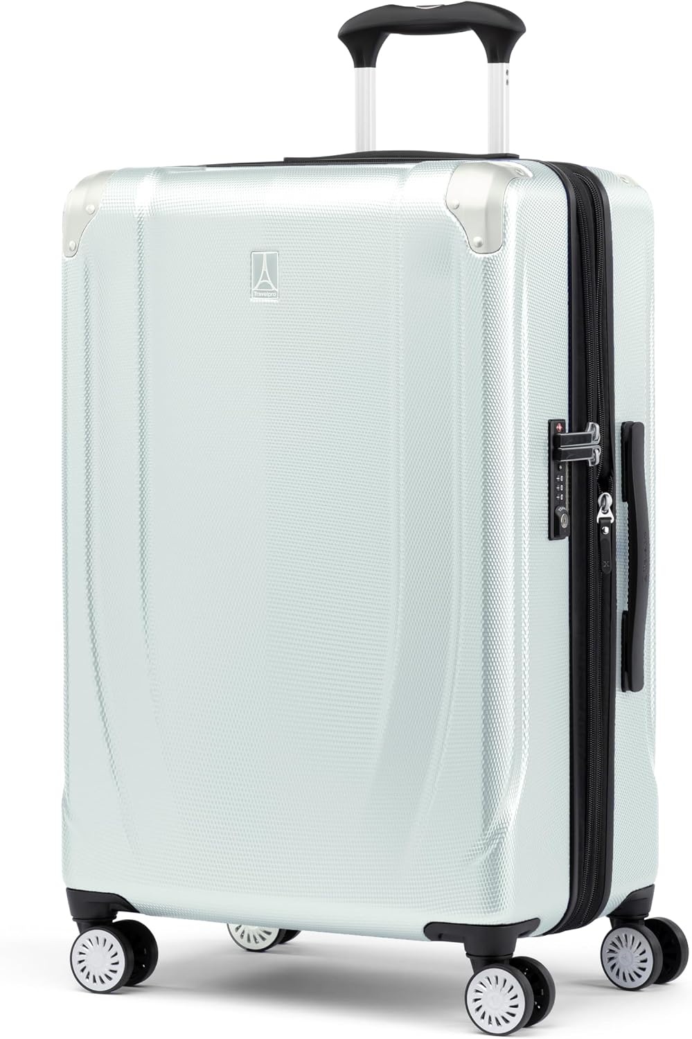 image:imageTravelpro Pathways 3 Hardside Luggage Set Teal 3Piece 212529 Carry on Medium Large Checked Expandable Hard Shell 8 Spinner Wheels amp TSAApproved Lock Lightweight for Men amp WomenCloud Grey