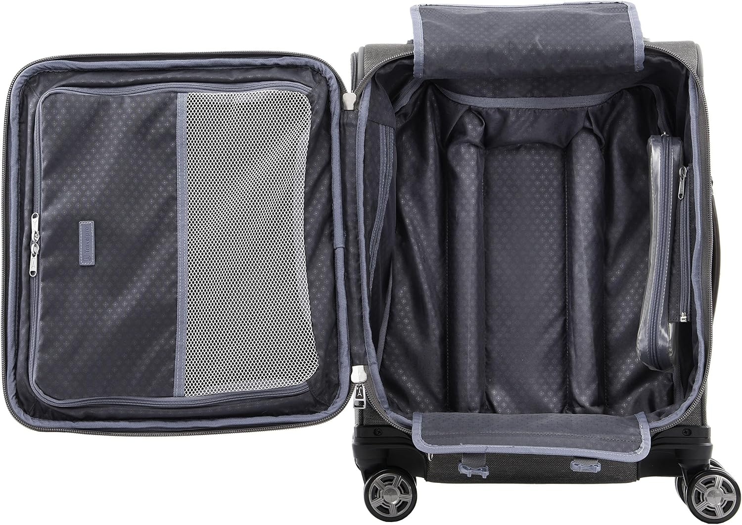 image:imageTravelpro Platinum Elite CarryOn Luggage Spinner Grey 19InchVintage Grey