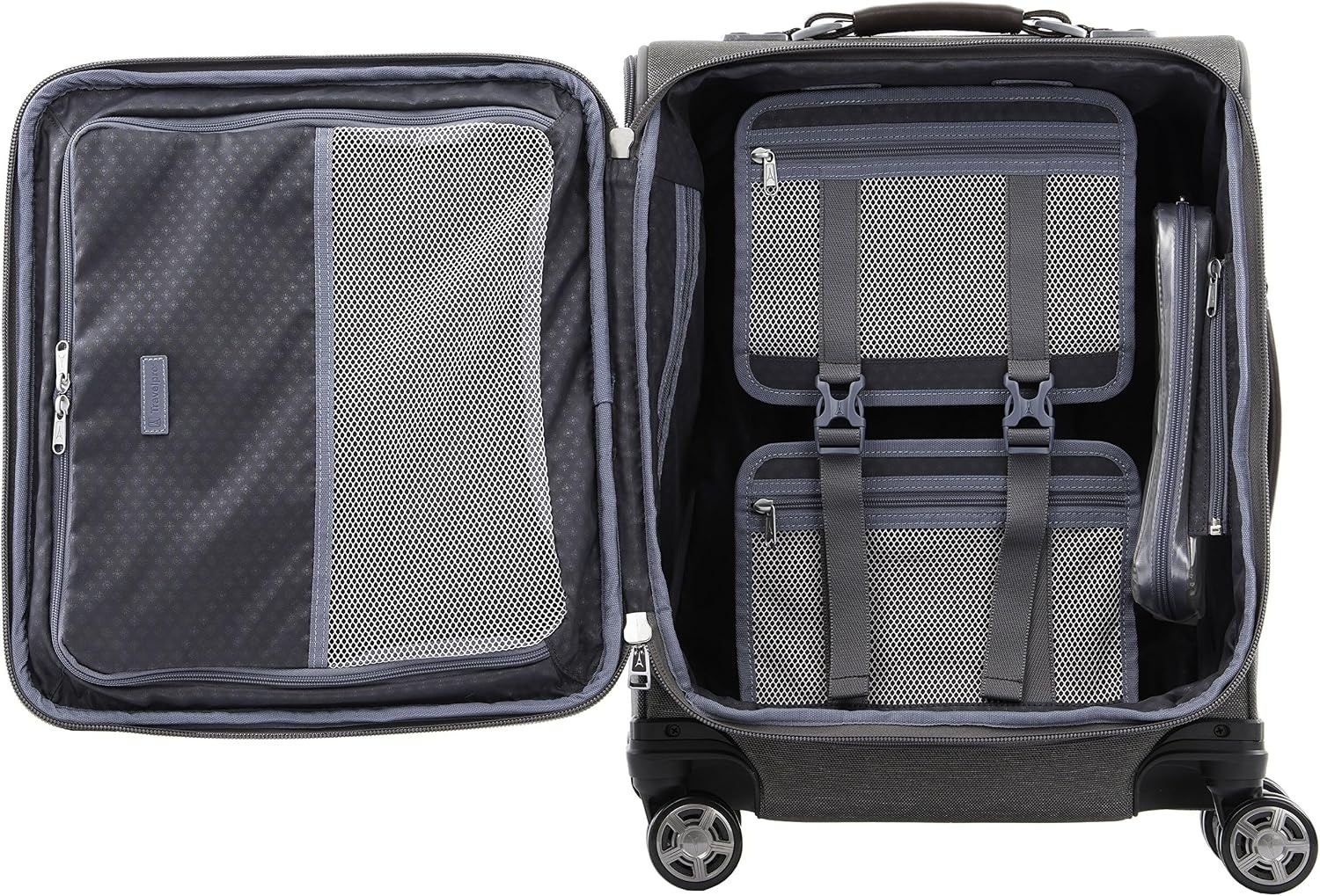image:imageTravelpro Platinum Elite CarryOn Luggage Spinner Grey 19InchVintage Grey