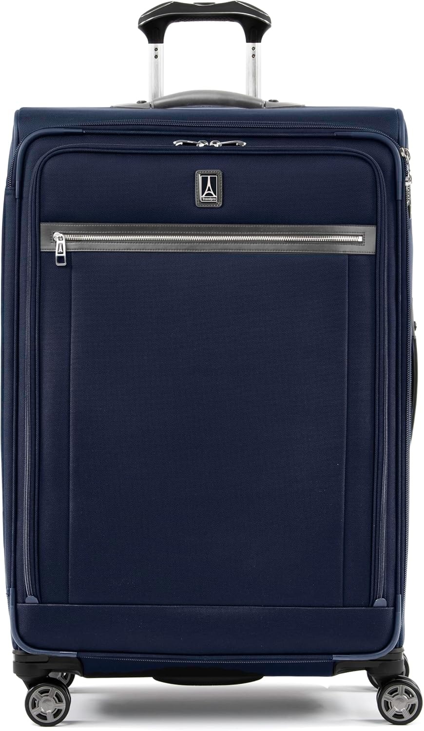 image:imageTravelpro Platinum Elite CarryOn Luggage Spinner Grey 21InchDark Blue
