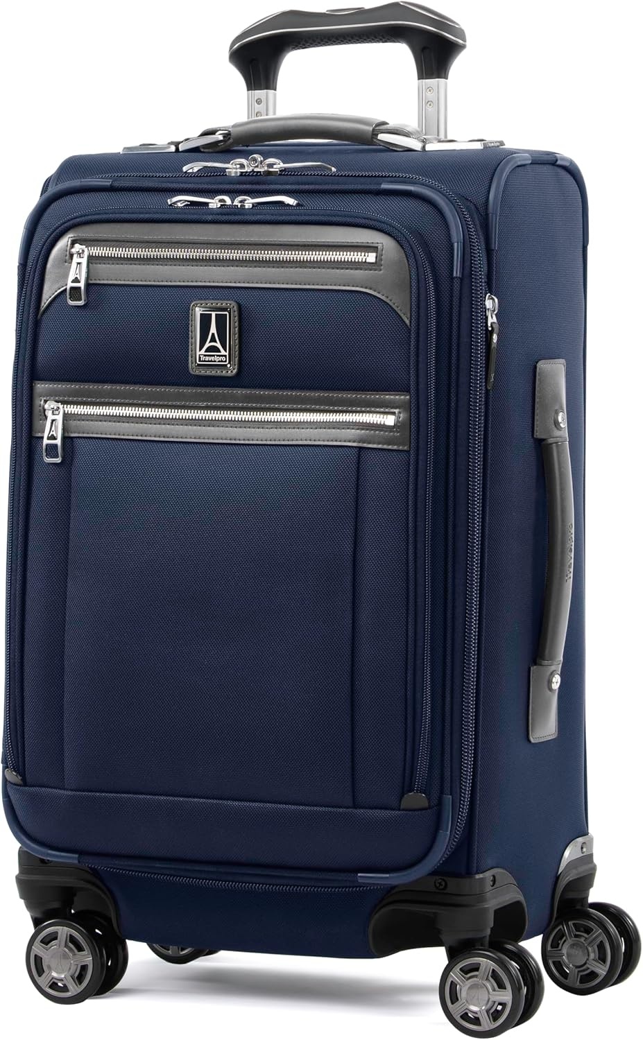 image:imageTravelpro Platinum Elite CarryOn Luggage Spinner Grey 21InchDark Blue