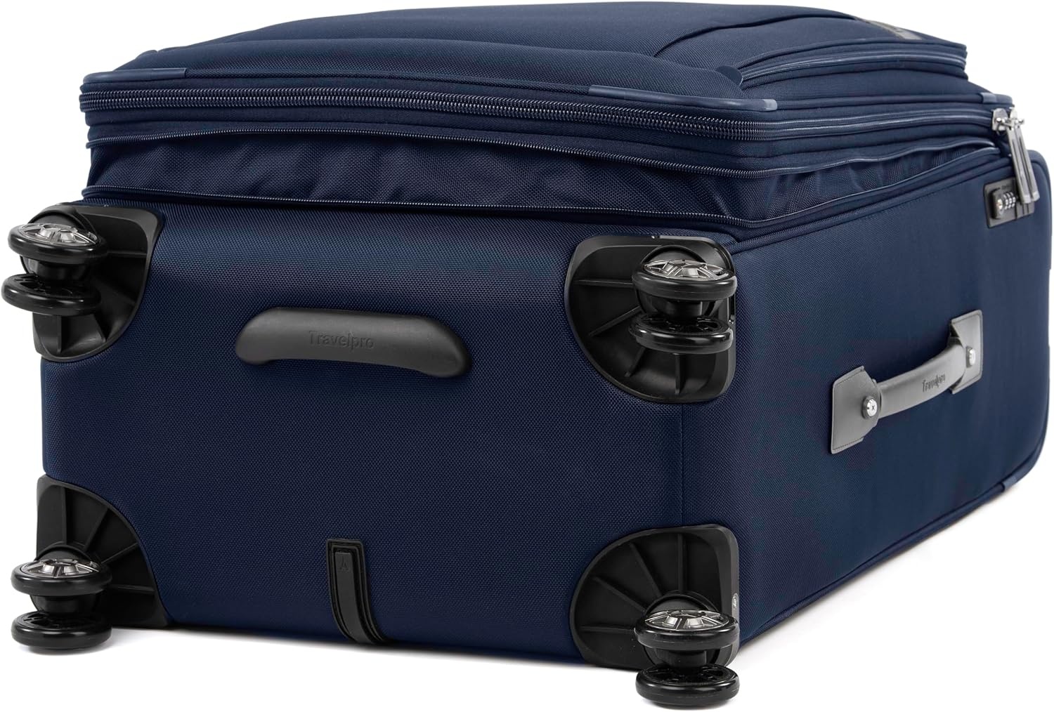 image:imageTravelpro Platinum Elite CarryOn Luggage Spinner Grey 21InchDark Blue