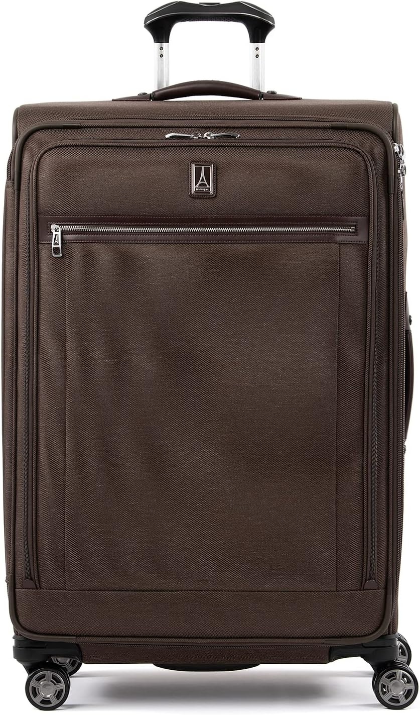 image:imageTravelpro Platinum Elite CarryOn Luggage Spinner Grey 21InchRich Espresso Brown