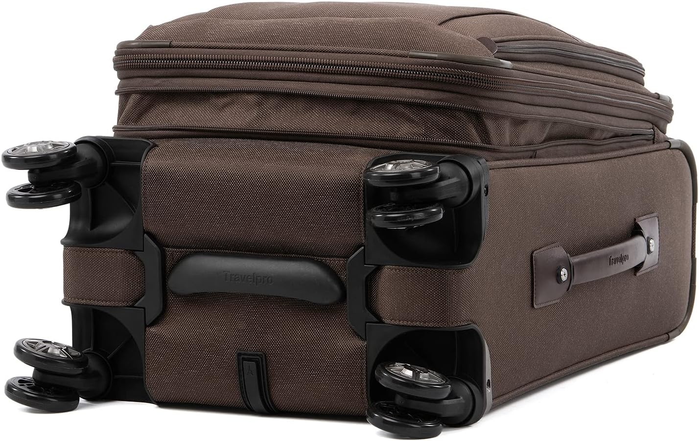 image:imageTravelpro Platinum Elite CarryOn Luggage Spinner Grey 21InchRich Espresso Brown