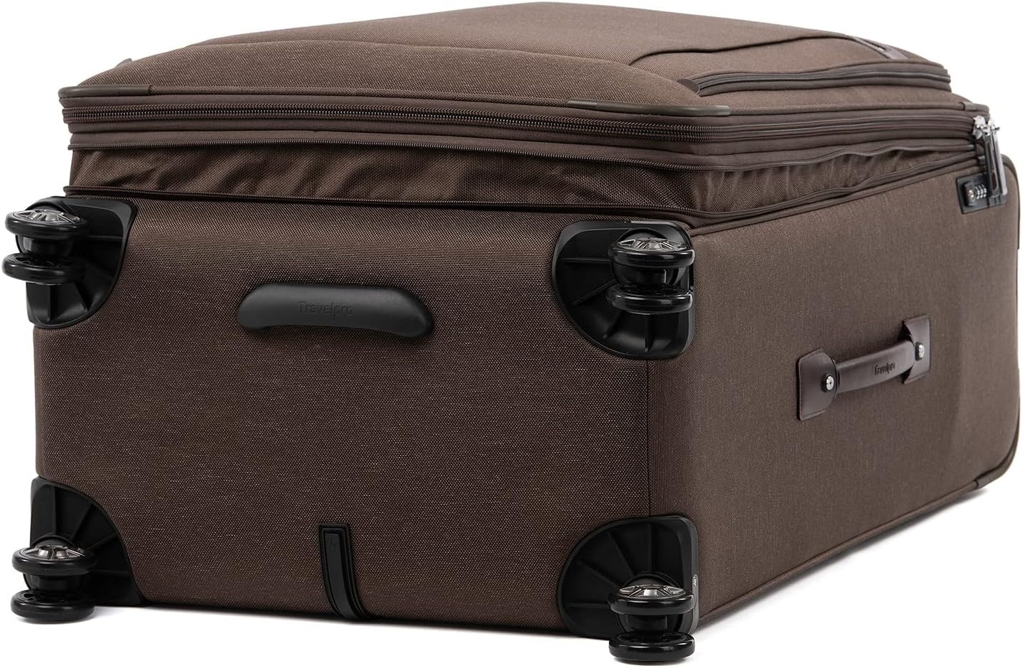 image:imageTravelpro Platinum Elite CarryOn Luggage Spinner Grey 21InchRich Espresso Brown