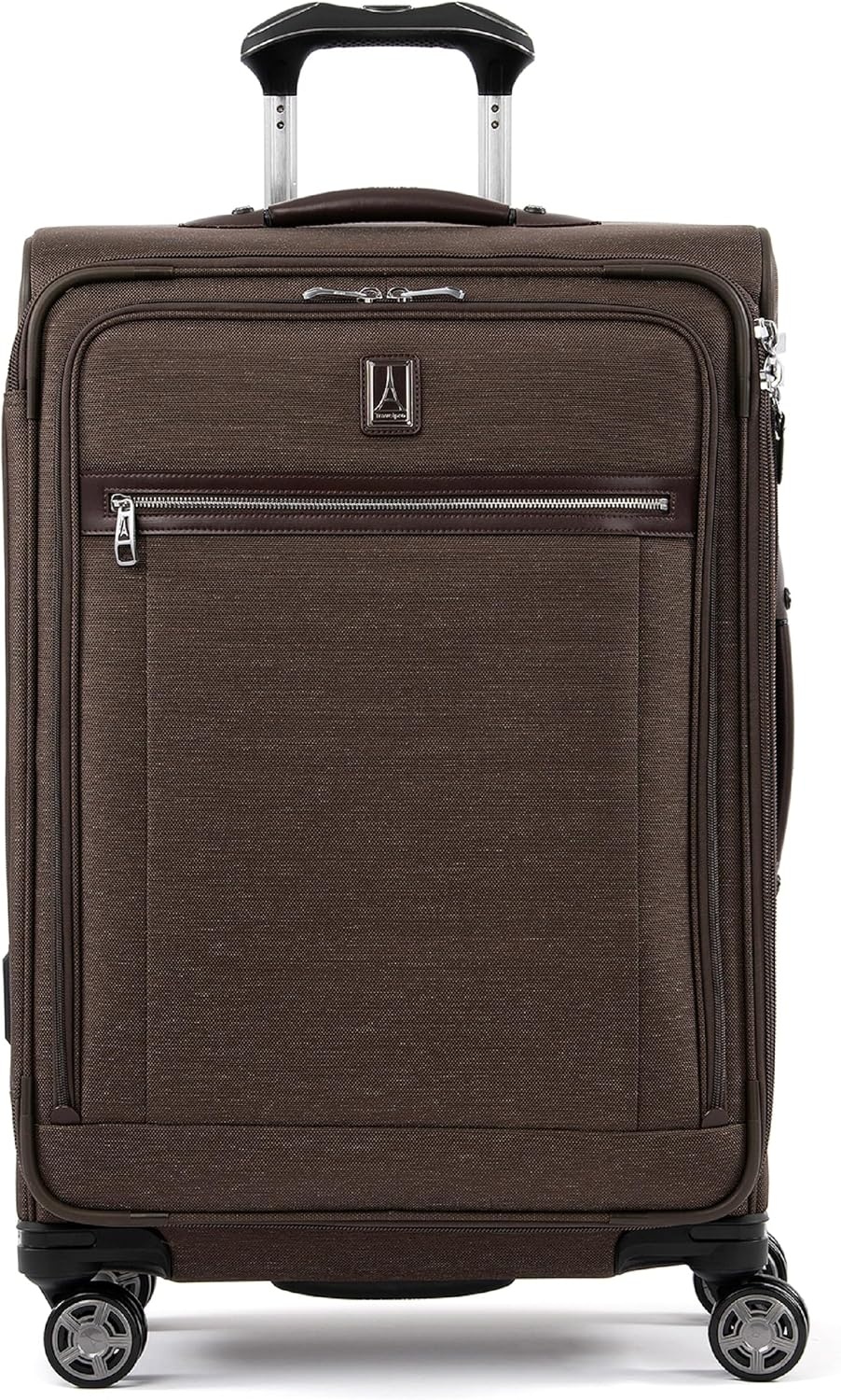 image:imageTravelpro Platinum Elite CarryOn Luggage Spinner Grey 21InchRich Espresso Brown