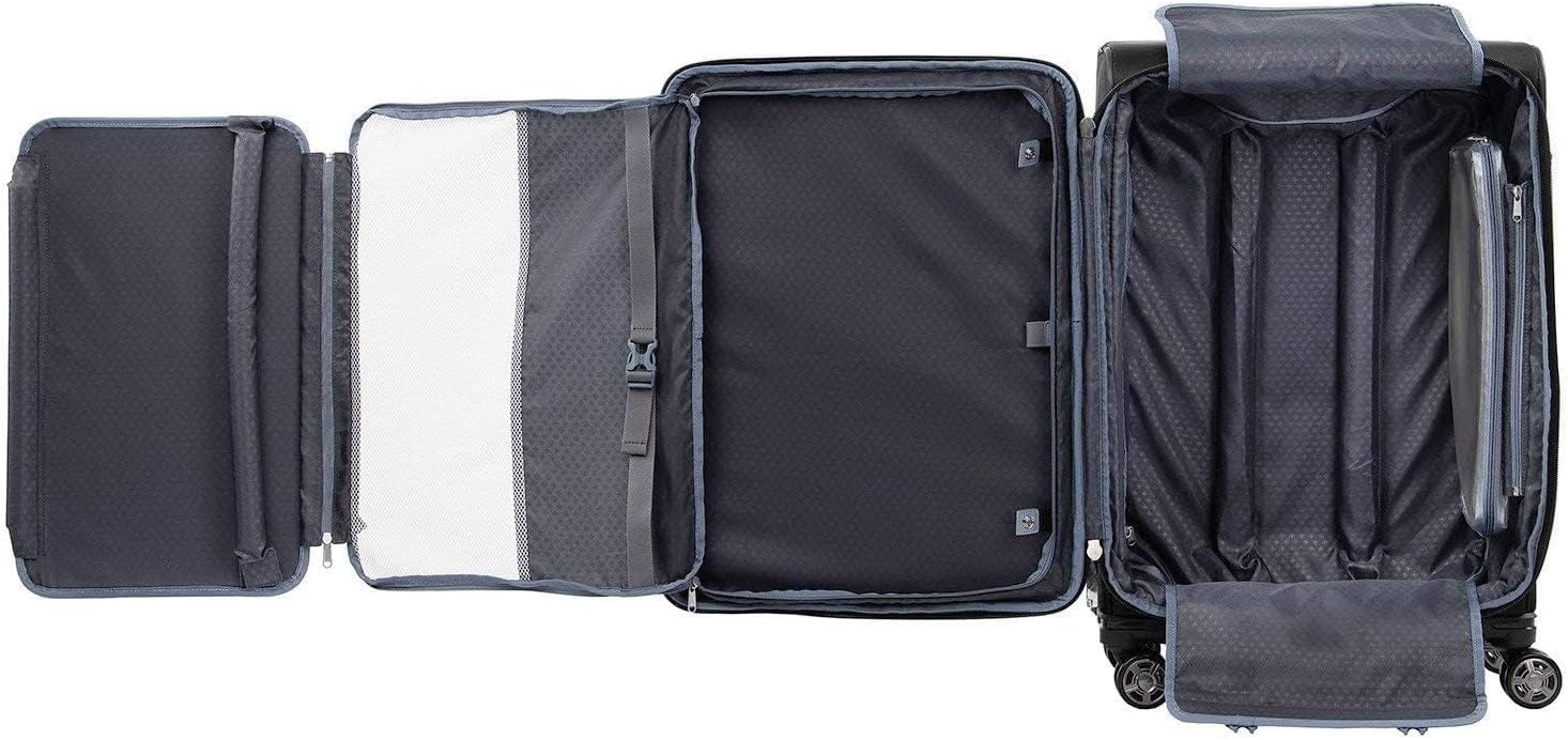 image:imageTravelpro Platinum Elite CarryOn Luggage Spinner Grey 21InchShadow Black