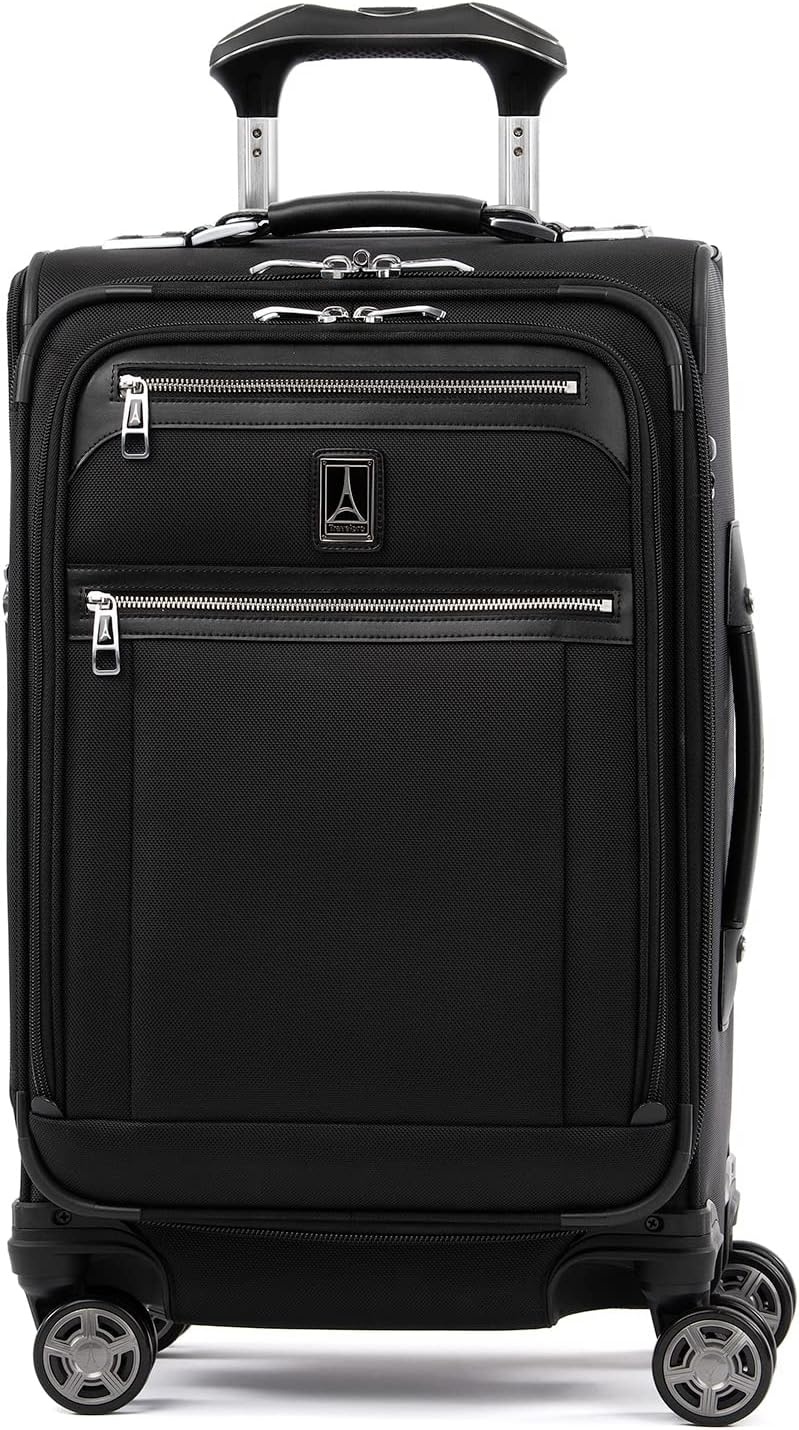 image:imageTravelpro Platinum Elite CarryOn Luggage Spinner Grey 21InchShadow Black