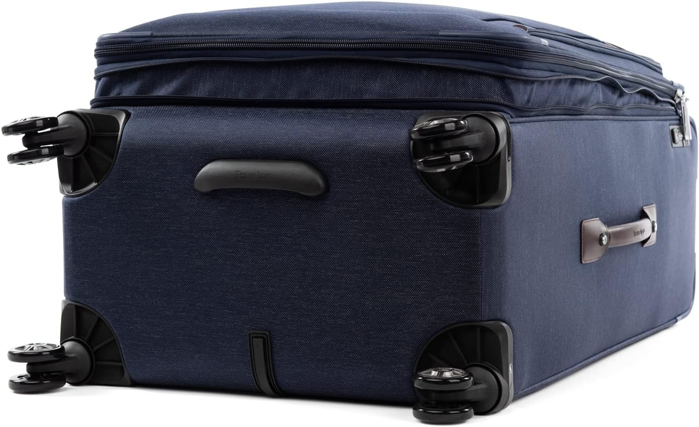 image:imageTravelpro Platinum Elite CarryOn Luggage Spinner Grey 21InchTrue Navy Blue