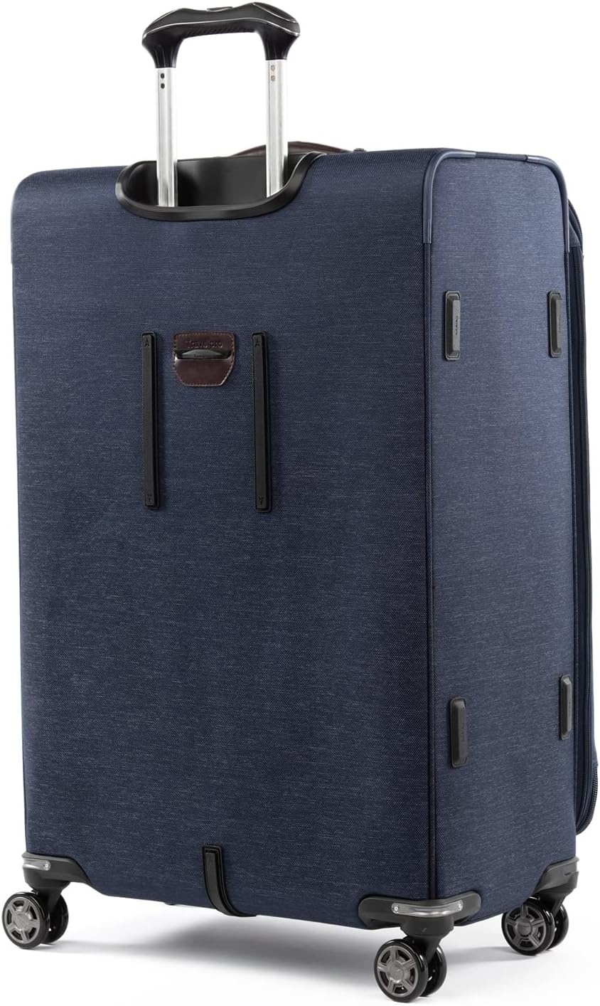 image:imageTravelpro Platinum Elite CarryOn Luggage Spinner Grey 21InchTrue Navy Blue