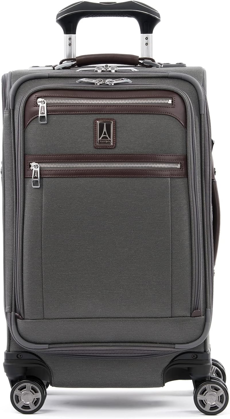 image:imageTravelpro Platinum Elite CarryOn Luggage Spinner Grey 21InchVintage Grey