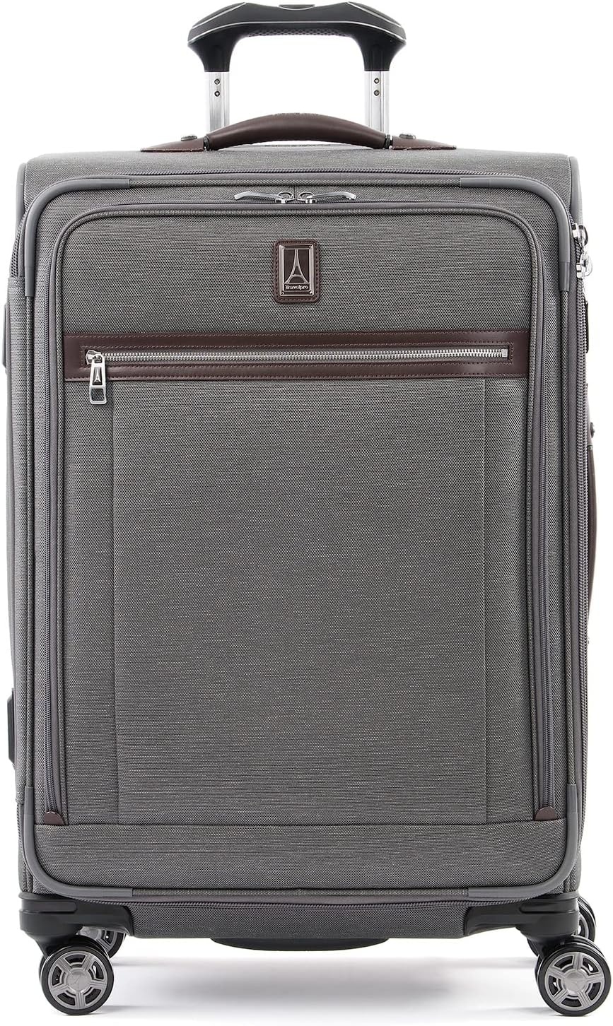 image:imageTravelpro Platinum Elite CarryOn Luggage Spinner Grey 21InchVintage Grey