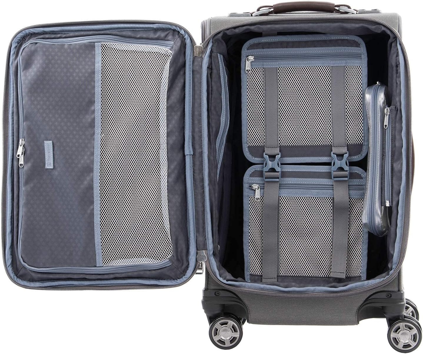 image:imageTravelpro Platinum Elite CarryOn Luggage Spinner Grey 21InchVintage Grey