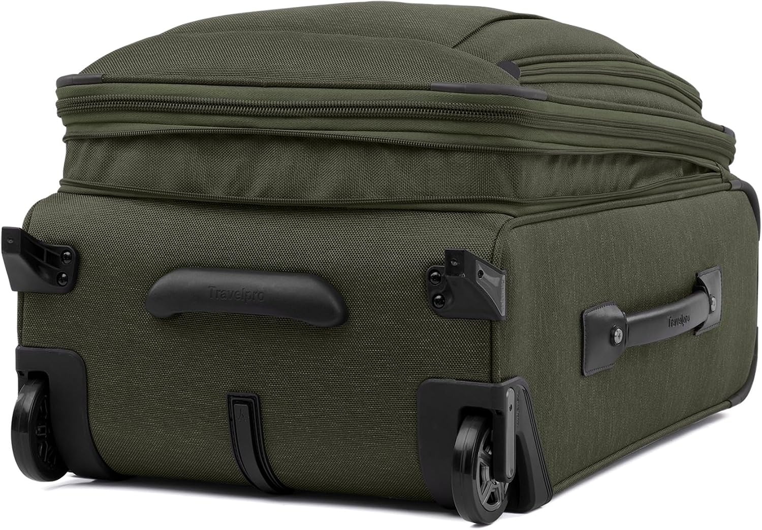 image:imageTravelpro Platinum Elite CarryOn Luggage Upright Black 22InchPilot Green