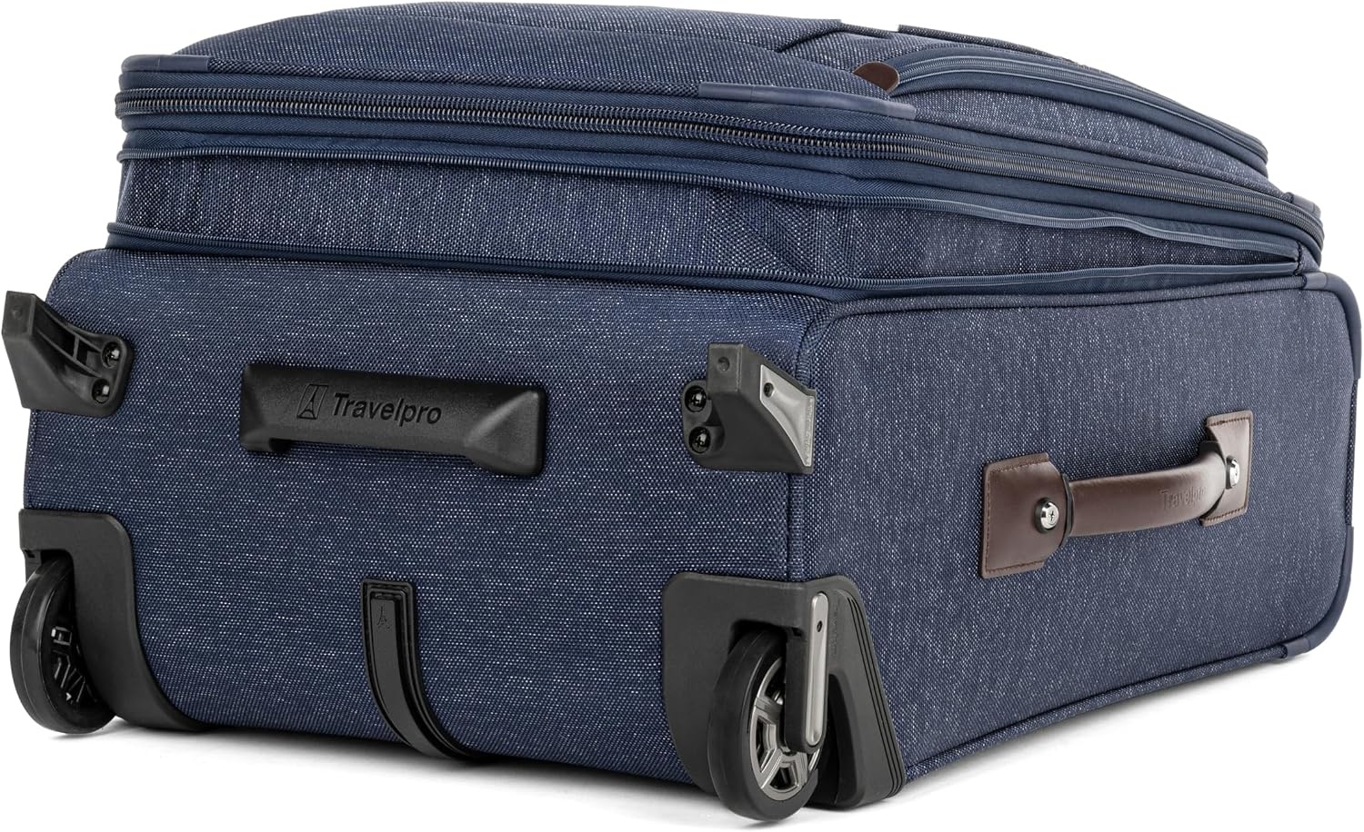 image:imageTravelpro Platinum Elite CarryOn Luggage Upright Grey 22Inch Expandable Softside With USB Port amp Multiple Organized Compartments for Men amp Women TravelersTrue Navy