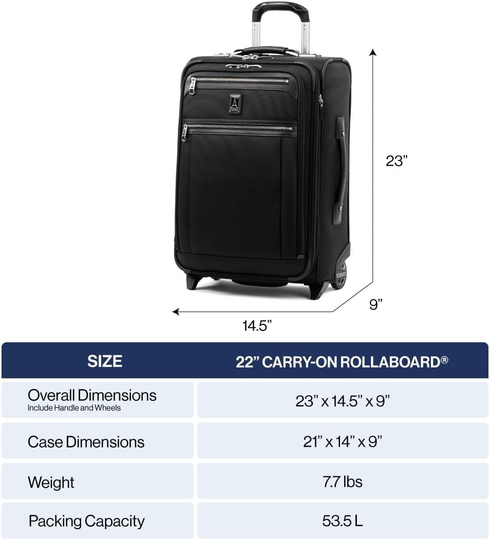 image:imageTravelpro Platinum Elite CarryOn Luggage Upright Grey 22Inch Expandable Softside With USB Port amp Multiple Organized Compartments for Men amp Women TravelersBordeaux