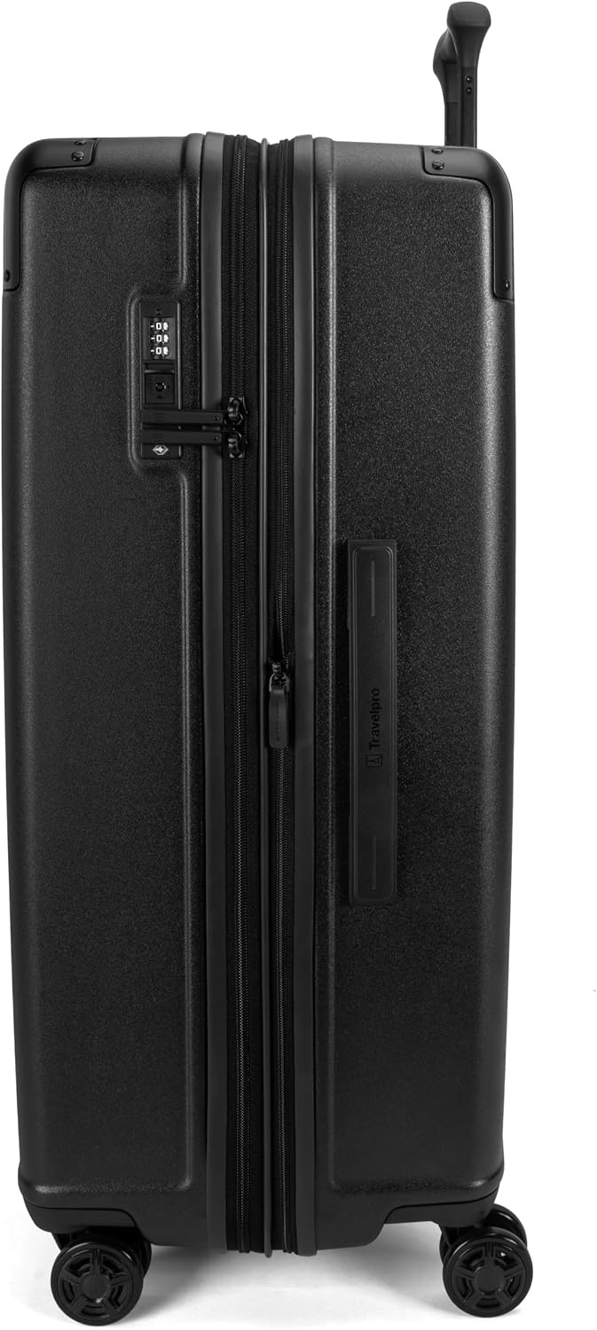 image:imageTravelpro Platinum Elite Hardside CarryOn Luggage Spinner Black 21Inch TSA Lock amp Hard Shell Polycarbonate With 8 Spinner Wheels amp Expandable Design for Business amp Leisure TravelJet Black