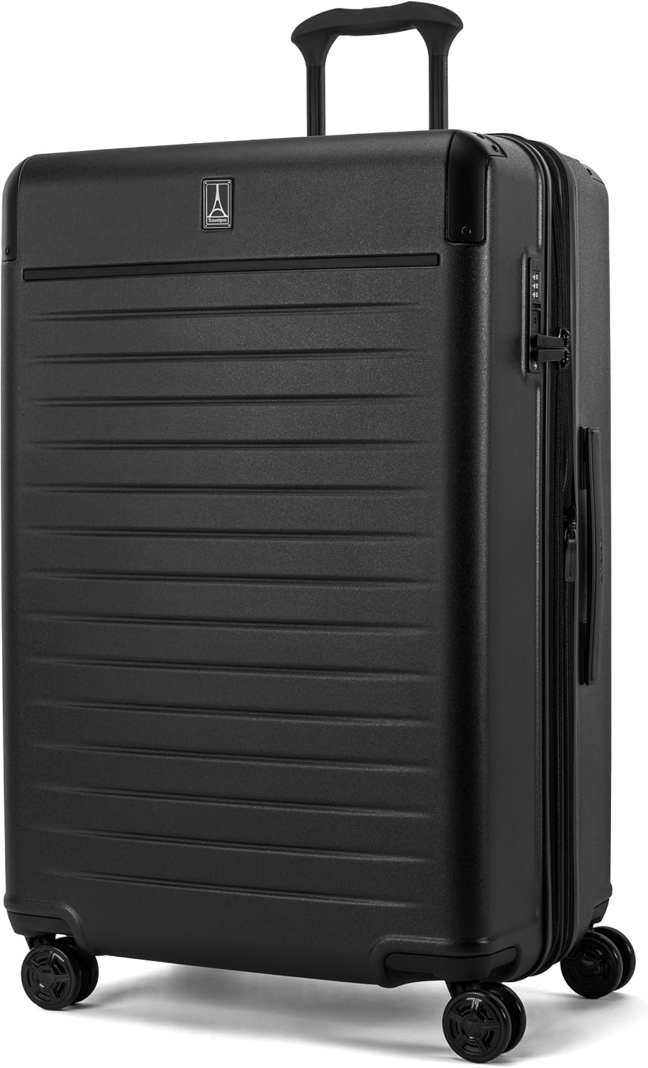 image:imageTravelpro Platinum Elite Hardside CarryOn Luggage Spinner Black 21Inch TSA Lock amp Hard Shell Polycarbonate With 8 Spinner Wheels amp Expandable Design for Business amp Leisure TravelJet Black