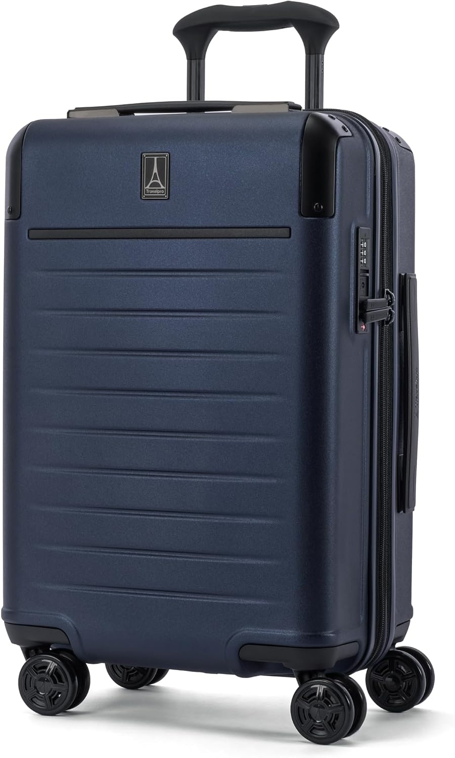 image:imageTravelpro Platinum Elite Hardside CarryOn Luggage Spinner Black 21Inch TSA Lock amp Hard Shell Polycarbonate With 8 Spinner Wheels amp Expandable Design for Business amp Leisure TravelAviator Navy