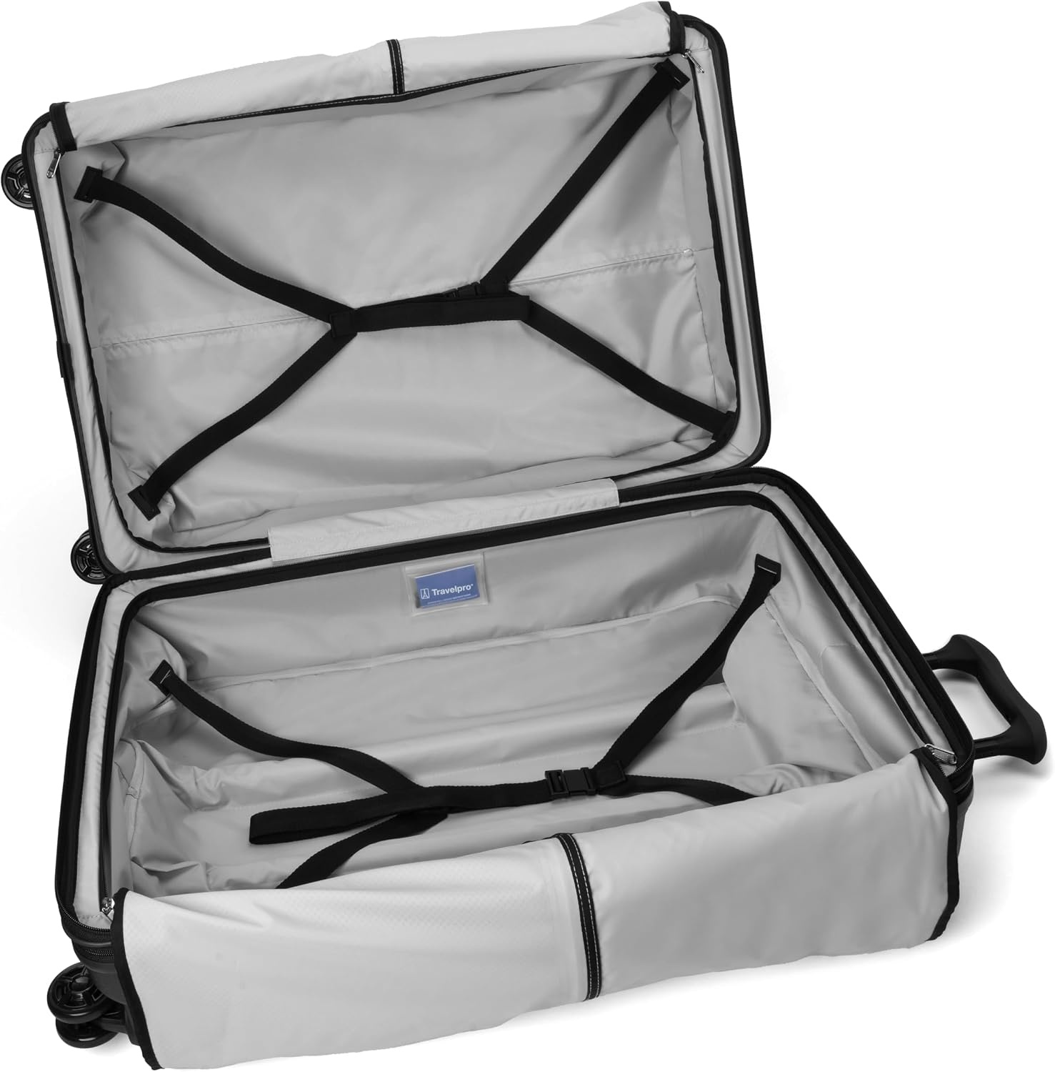 image:imageTravelpro Platinum Elite Hardside CarryOn Luggage Spinner Black 21Inch TSA Lock amp Hard Shell Polycarbonate With 8 Spinner Wheels amp Expandable Design for Business amp Leisure TravelJet Black