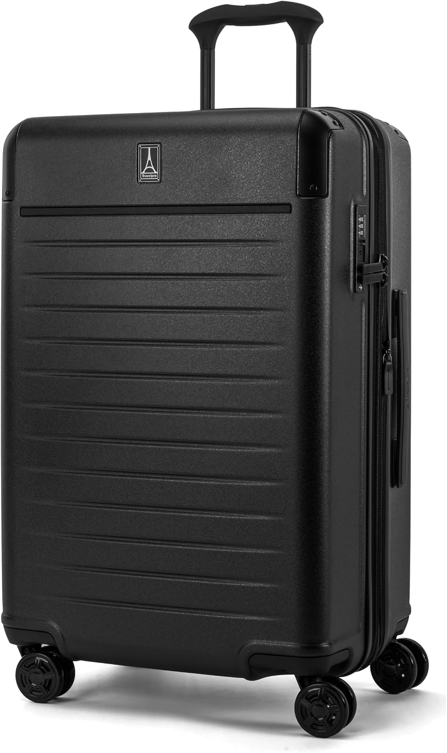 image:imageTravelpro Platinum Elite Hardside CarryOn Luggage Spinner Black 21Inch TSA Lock amp Hard Shell Polycarbonate With 8 Spinner Wheels amp Expandable Design for Business amp Leisure TravelJet Black