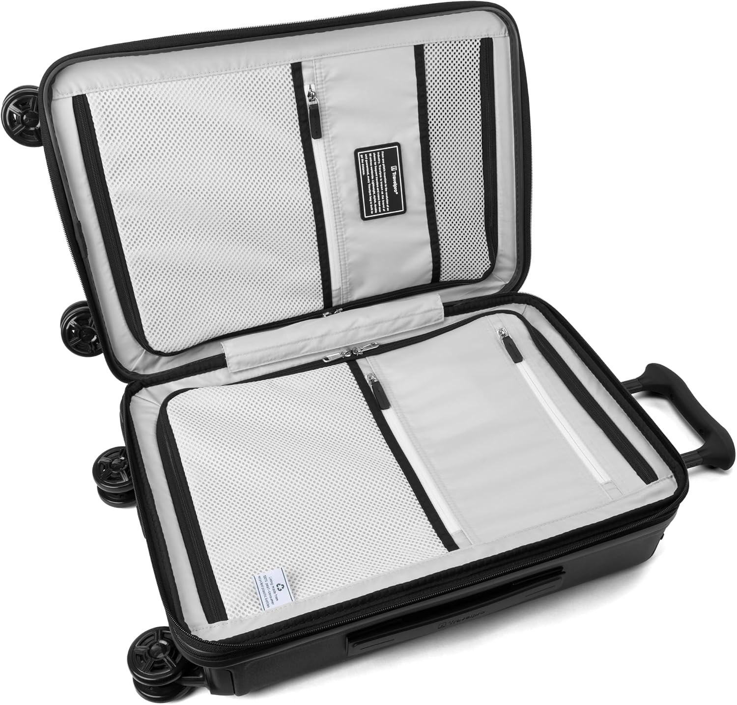 image:imageTravelpro Platinum Elite Hardside CarryOn Luggage Spinner Black 21Inch TSA Lock amp Hard Shell Polycarbonate With 8 Spinner Wheels amp Expandable Design for Business amp Leisure TravelJet Black