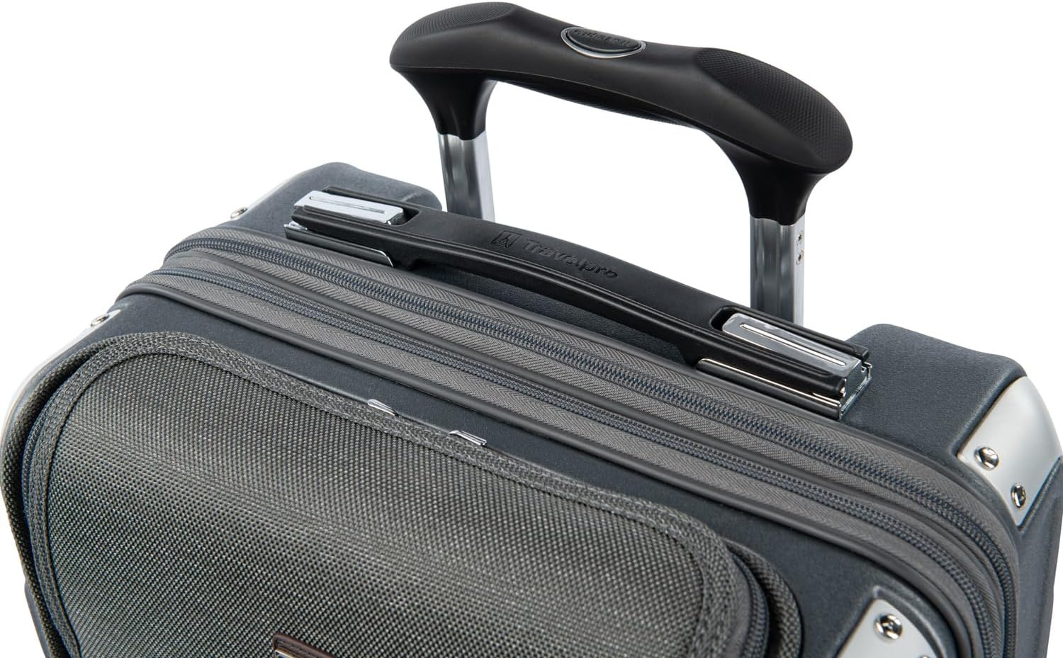 image:imageTravelpro Platinum Elite Hardside Checked Luggage Dark Sky 25Inch Expandable Polycarbonate Shell With 8 Spinner Wheels TSA Lock amp Designed for Men amp Women Men amp WomenVintage Grey