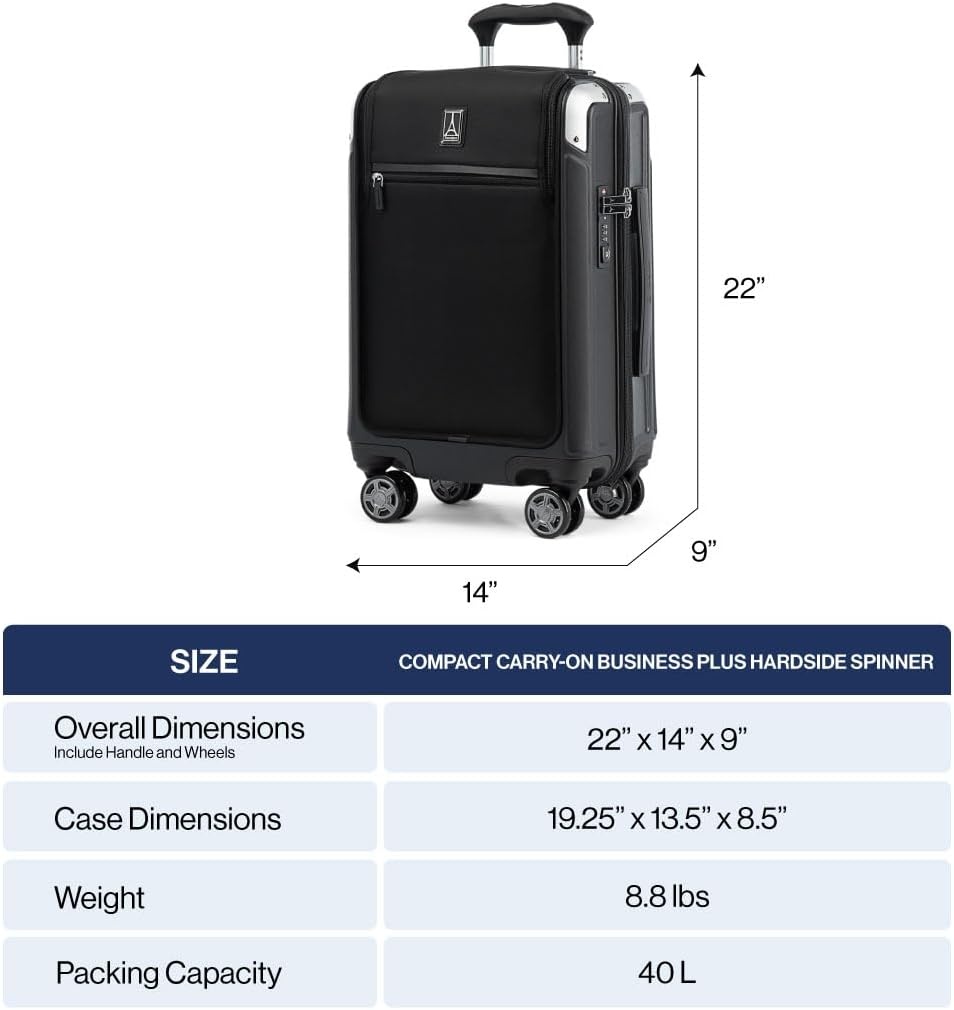 image:imageTravelpro Platinum Elite Hardside Checked Luggage Dark Sky 25Inch Expandable Polycarbonate Shell With 8 Spinner Wheels TSA Lock amp Designed for Men amp Women Men amp WomenVintage Grey