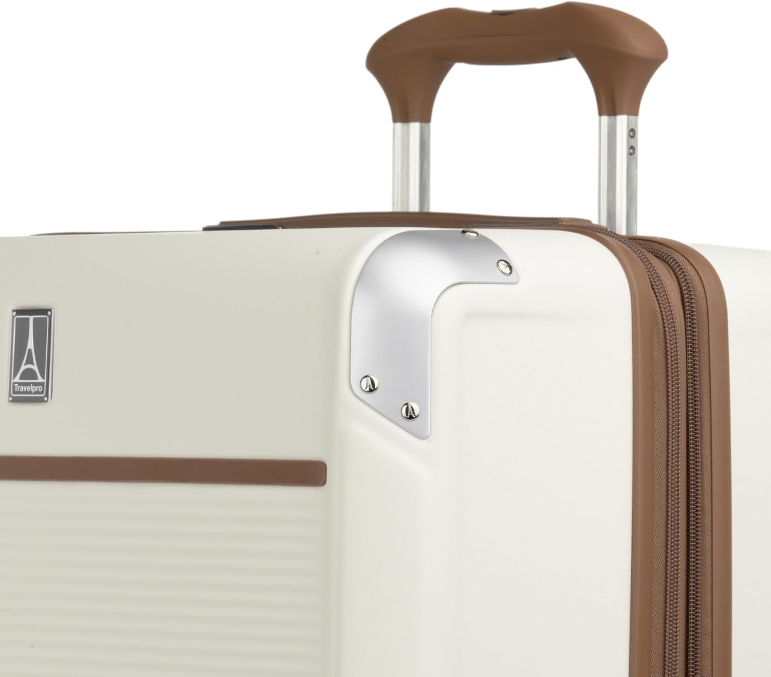 image:imageTravelpro Platinum Elite Hardside Checked Luggage Dark Sky 25Inch Expandable Polycarbonate Shell With 8 Spinner Wheels TSA Lock amp Designed for Men amp Women Men amp WomenCream White