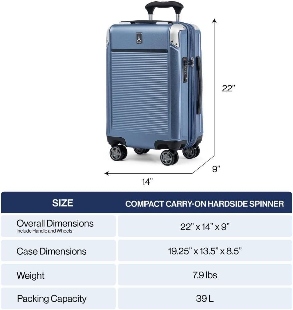 image:imageTravelpro Platinum Elite Hardside Checked Luggage Dark Sky 25Inch Expandable Polycarbonate Shell With 8 Spinner Wheels TSA Lock amp Designed for Men amp Women Men amp WomenMetallic Sand