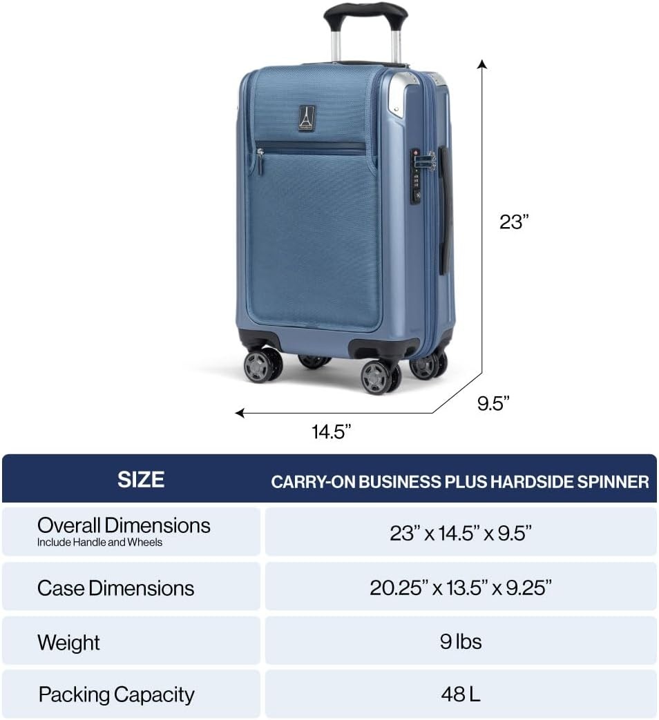 image:imageTravelpro Platinum Elite Hardside Checked Luggage Dark Sky 25Inch Expandable Polycarbonate Shell With 8 Spinner Wheels TSA Lock amp Designed for Men amp Women Men amp WomenVintage Grey
